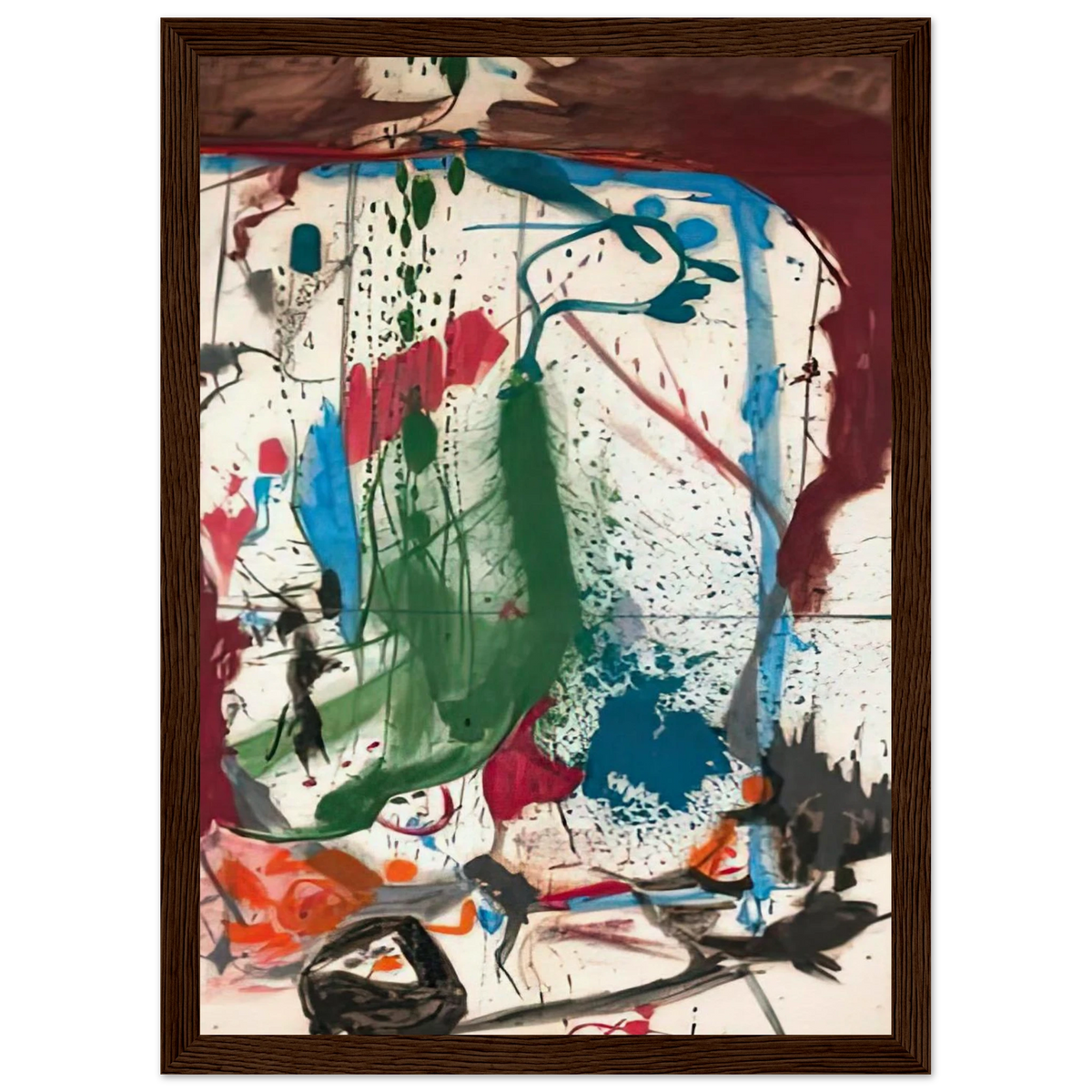 Las Mayas, 1958- Framed Poster | Helen Frankenthaler Framed Prints Wall Art | Frankenthaler Helen