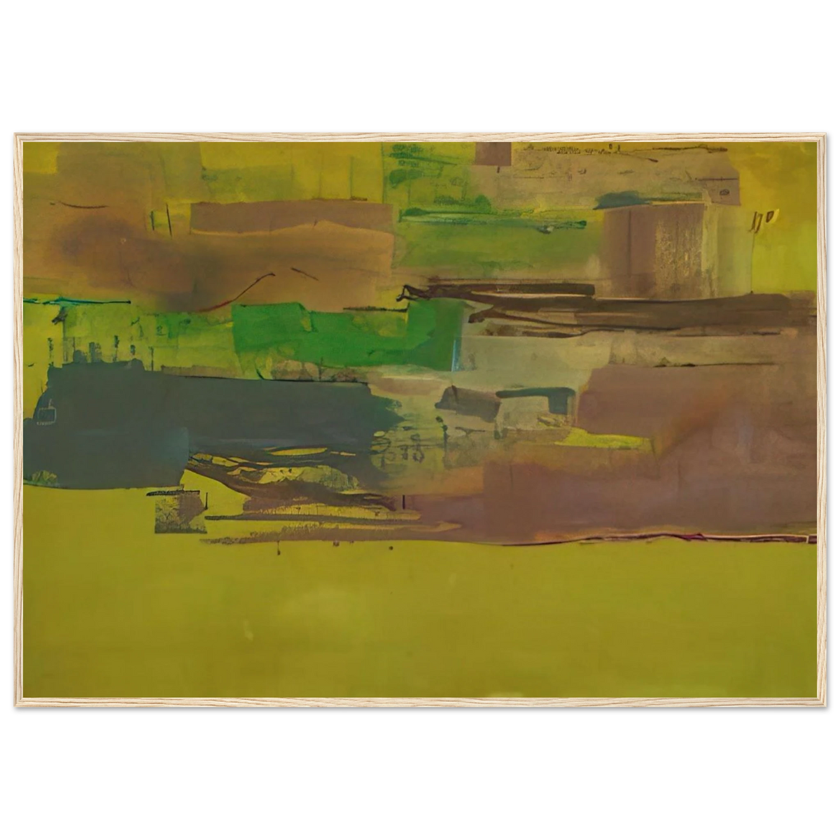August Deep - 1978 Framed Poster | Helen Frankenthaler Framed Prints Wall Art | Frankenthaler Helen