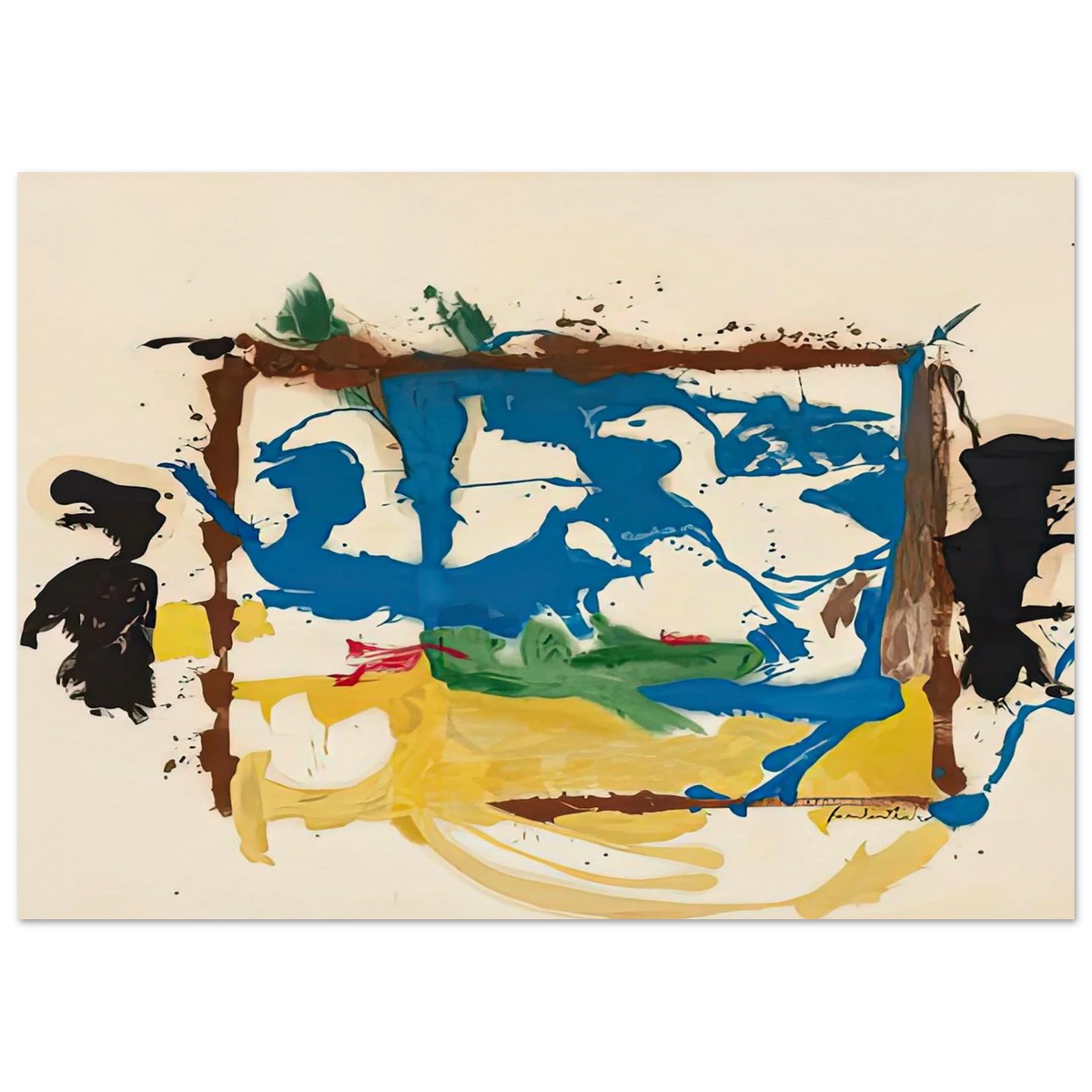 Swan Lake I, 1961- Poster | Helen Frankenthaler Poster | Frankenthaler Helen