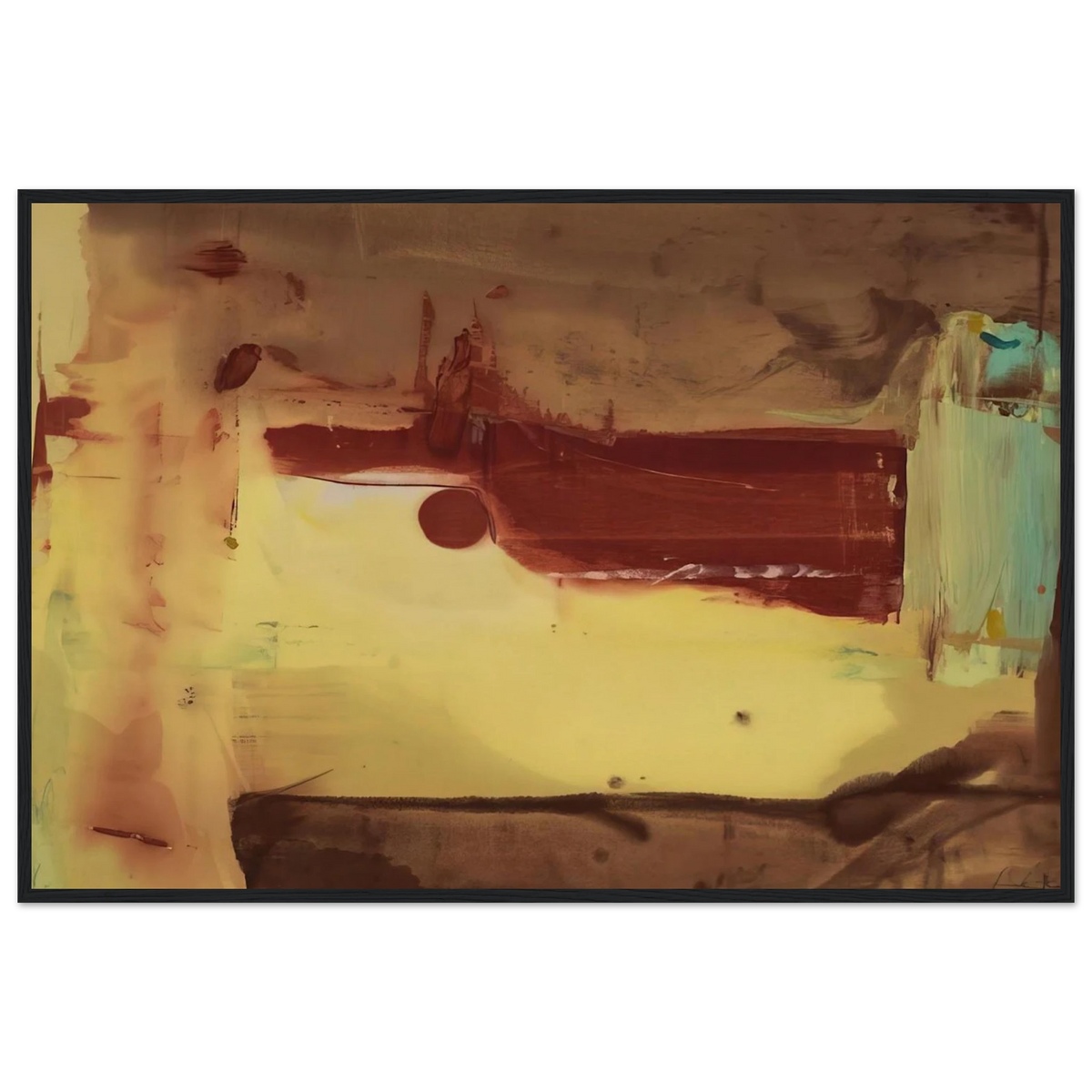 Desert Pass - 1976 Framed Poster | Helen Frankenthaler Framed Prints Wall Art | Frankenthaler Helen