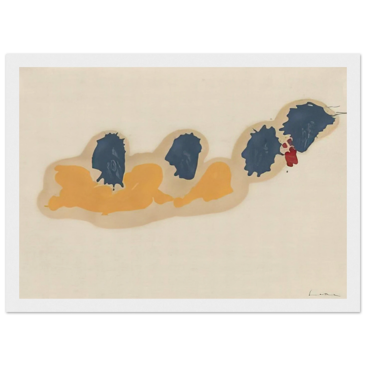 April IV - 1960 Framed Poster | Helen Frankenthaler Framed Prints Wall Art | Frankenthaler Helen