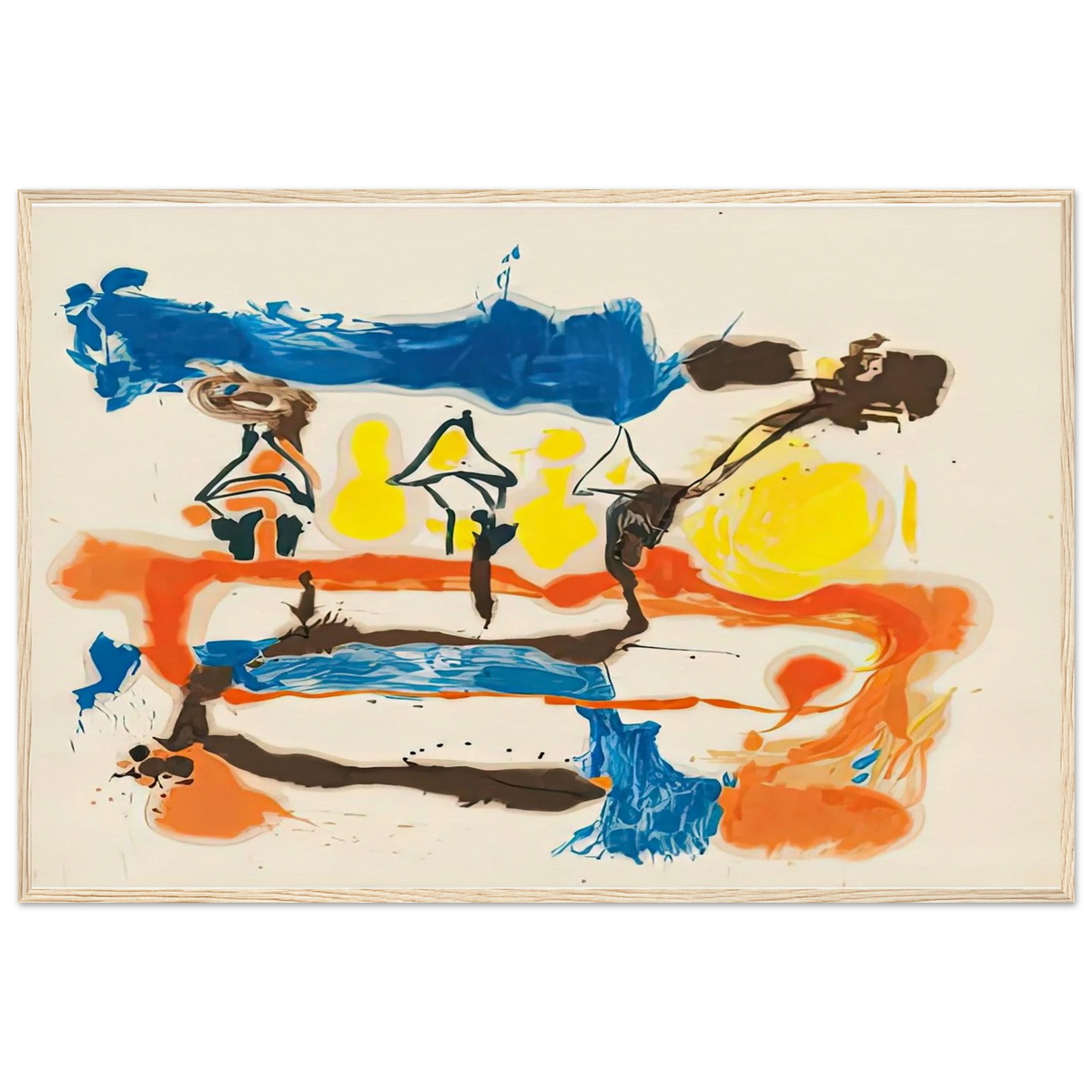 Fable, 1961- Framed Poster | Helen Frankenthaler Framed Prints Wall Art | Frankenthaler Helen