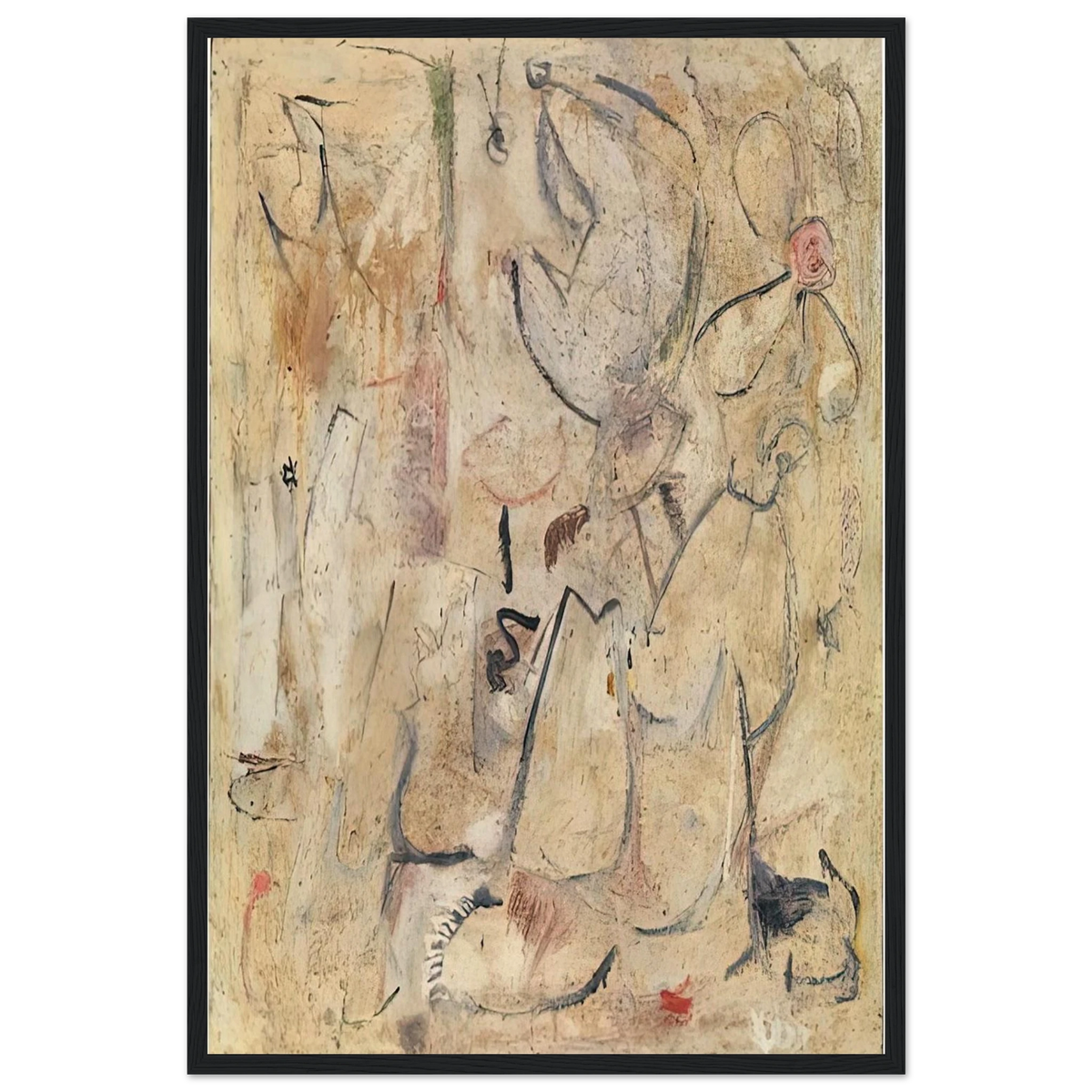 Beach, 1950- Framed Poster | Helen Frankenthaler Framed Prints Wall Art | Frankenthaler Helen