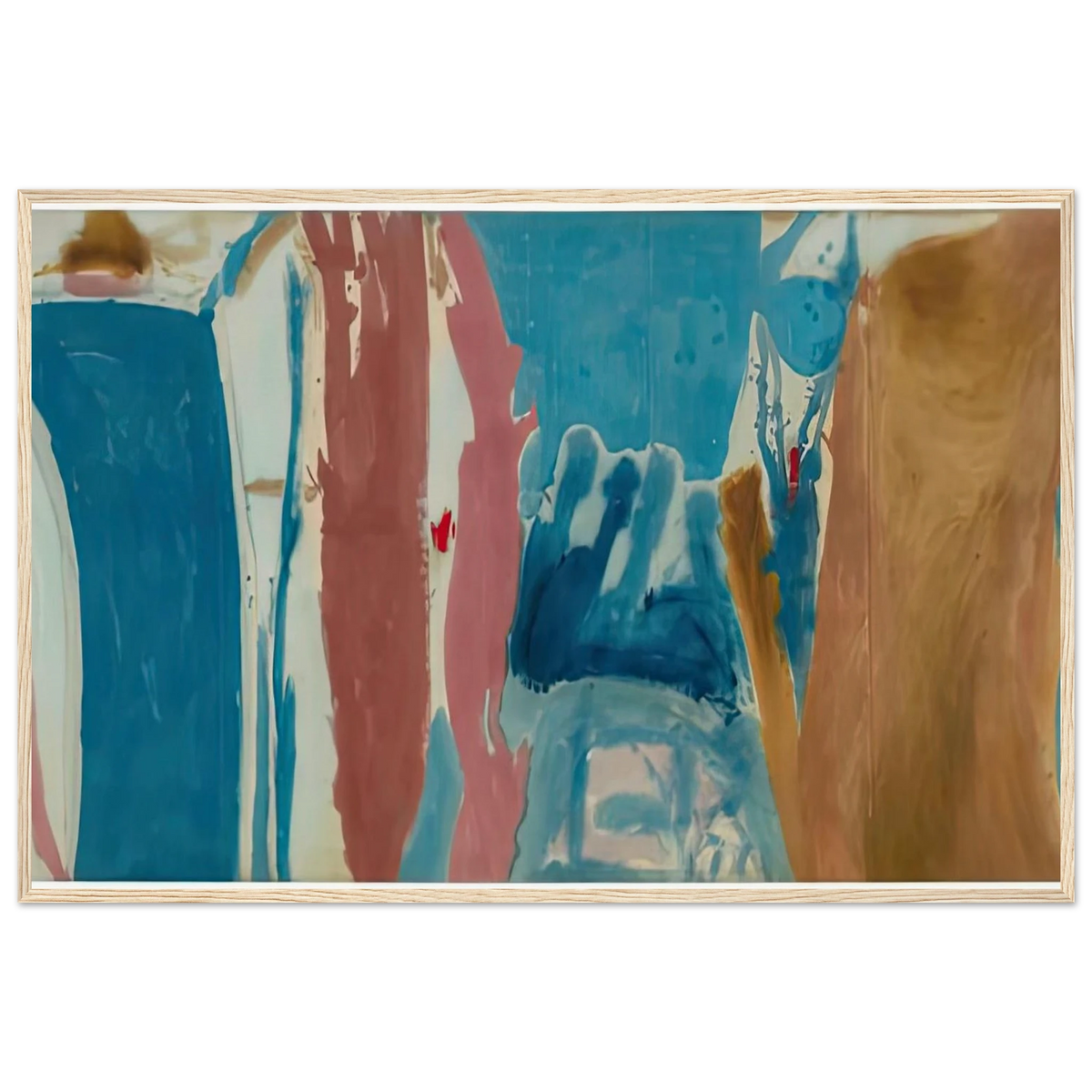 Open Wall, 1953- Framed Poster | Helen Frankenthaler Framed Prints Wall Art | Frankenthaler Helen
