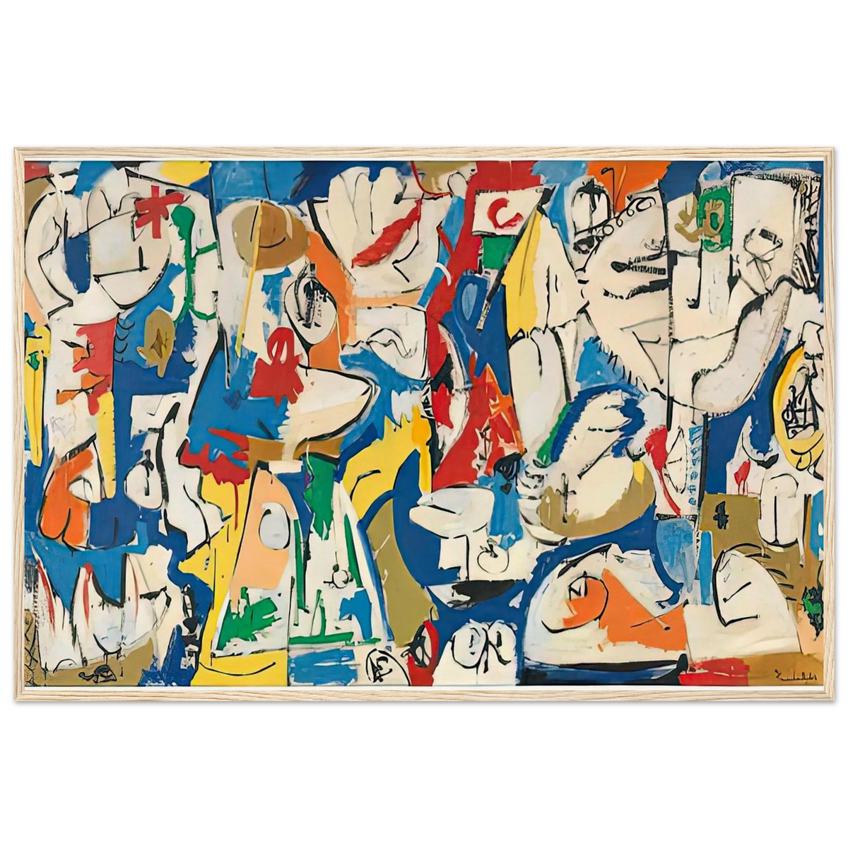 The Jugglers, 1951- Framed Poster | Helen Frankenthaler Framed Prints Wall Art | Frankenthaler Helen