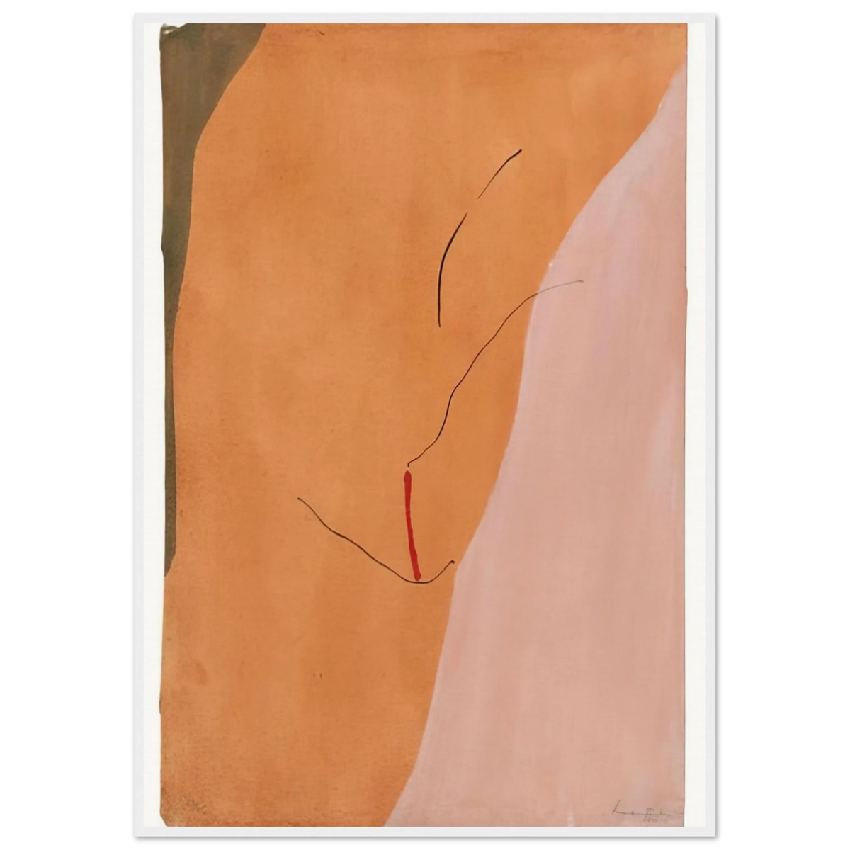 Sanguine Mood - 1971 Framed Poster | Helen Frankenthaler Framed Prints Wall Art | Frankenthaler Helen