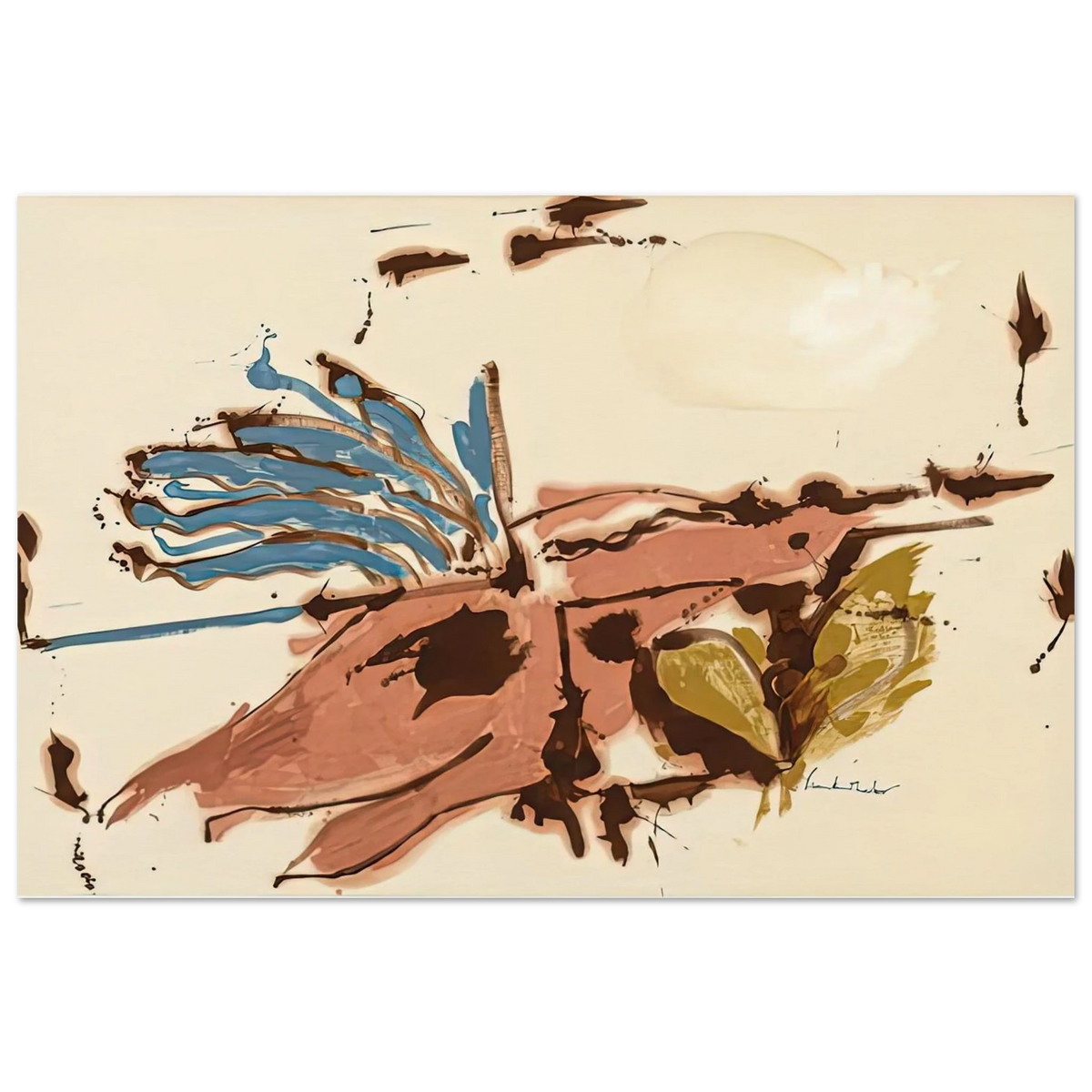 Pink Bird Figure I, 1961- Poster | Helen Frankenthaler Poster | Frankenthaler Helen