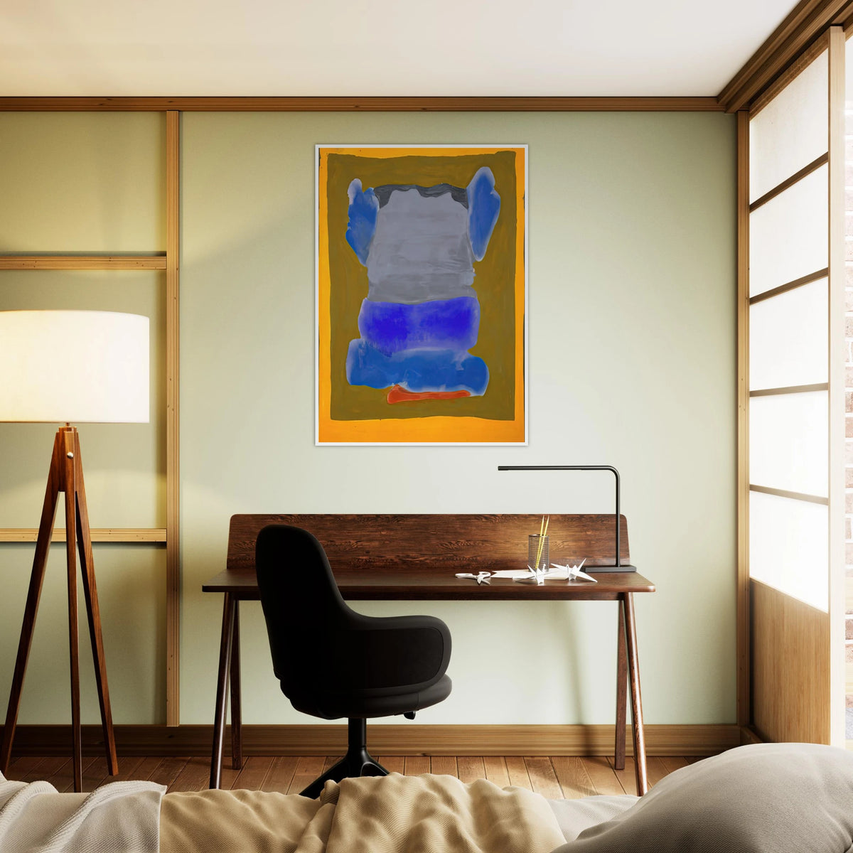 Buddha s Court - 1964 Framed Poster | Helen Frankenthaler Framed Prints Wall Art | Frankenthaler Helen