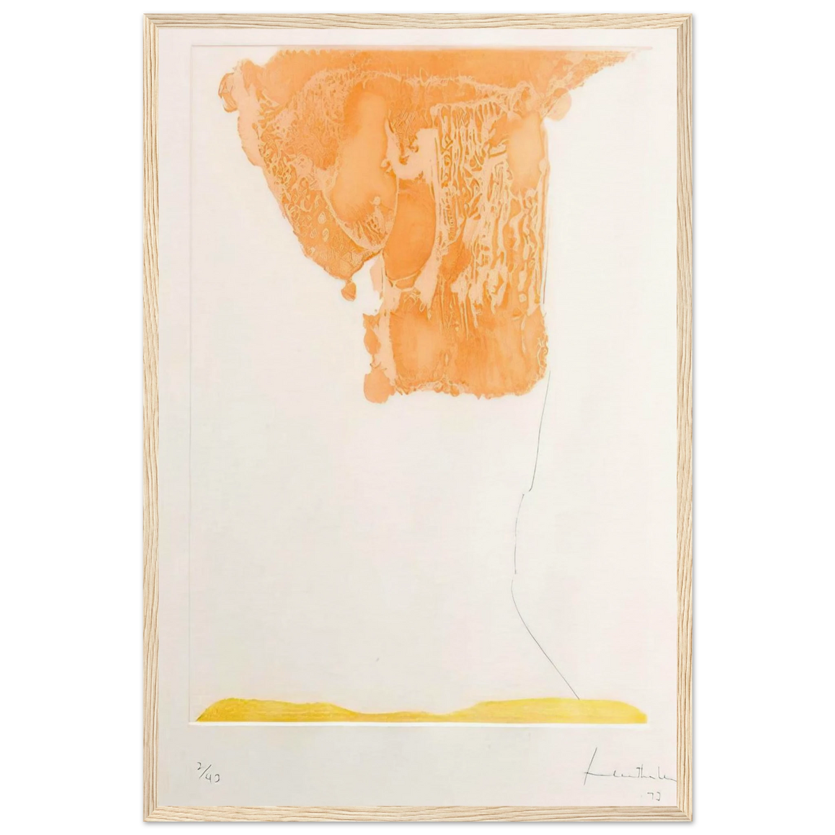 Pranzo Italiano - 1973 Framed Poster | Helen Frankenthaler Framed Prints Wall Art | Frankenthaler Helen