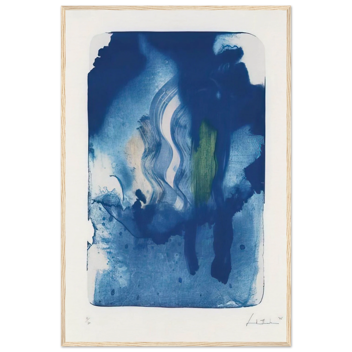 Reflections V - 1995 Framed Poster | Helen Frankenthaler Framed Prints Wall Art | Frankenthaler Helen