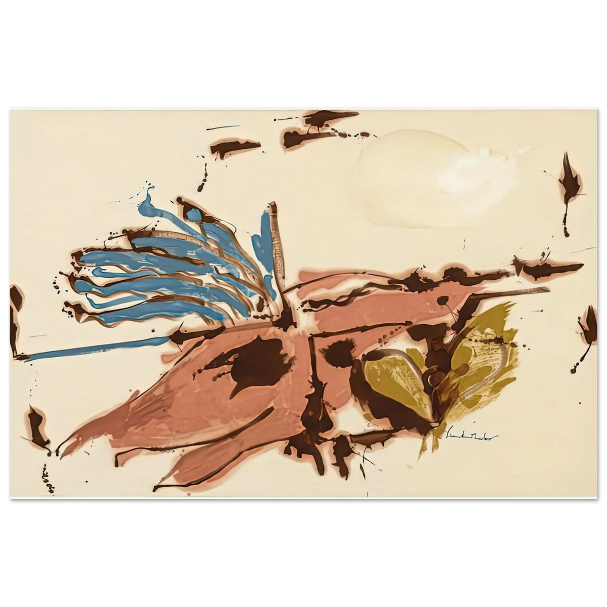 Pink Bird Figure I, 1961- Poster | Helen Frankenthaler Poster | Frankenthaler Helen