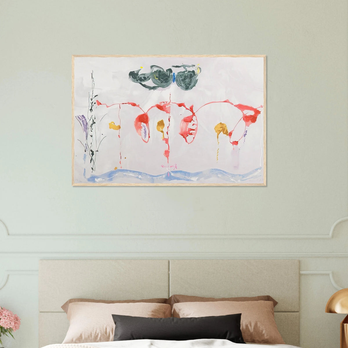 Aerie - 2009 Framed Poster | Helen Frankenthaler Framed Prints Wall Art | Frankenthaler Helen