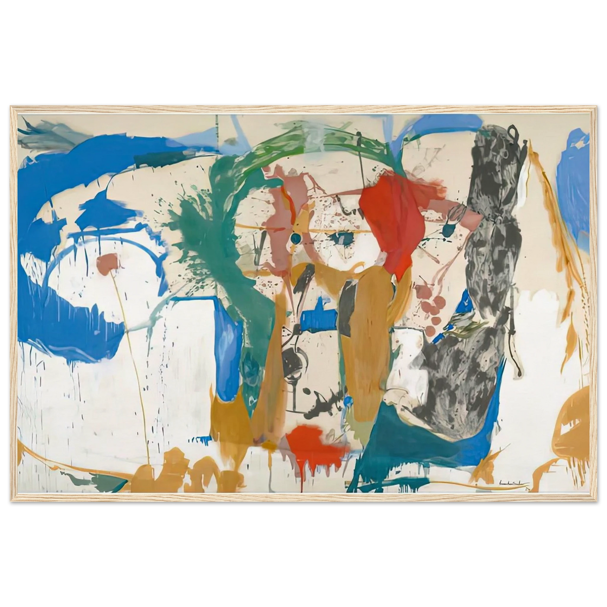 Madridscape, 1959- Framed Poster | Helen Frankenthaler Framed Prints Wall Art | Frankenthaler Helen