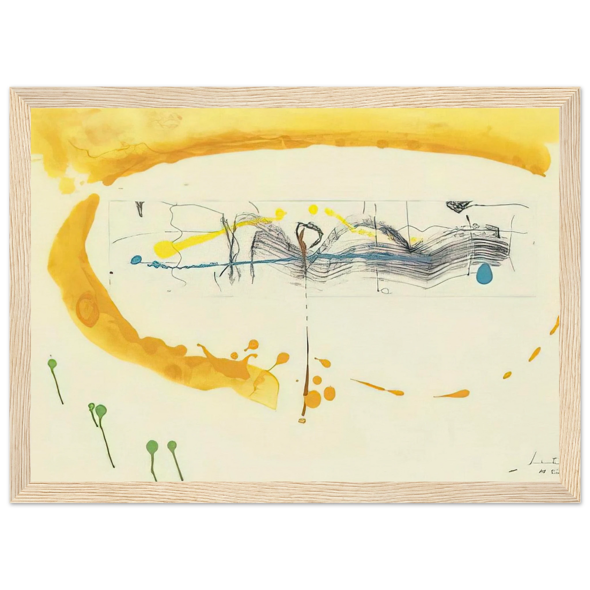 Making Music - 2000 Framed Poster | Helen Frankenthaler Framed Prints Wall Art | Frankenthaler Helen