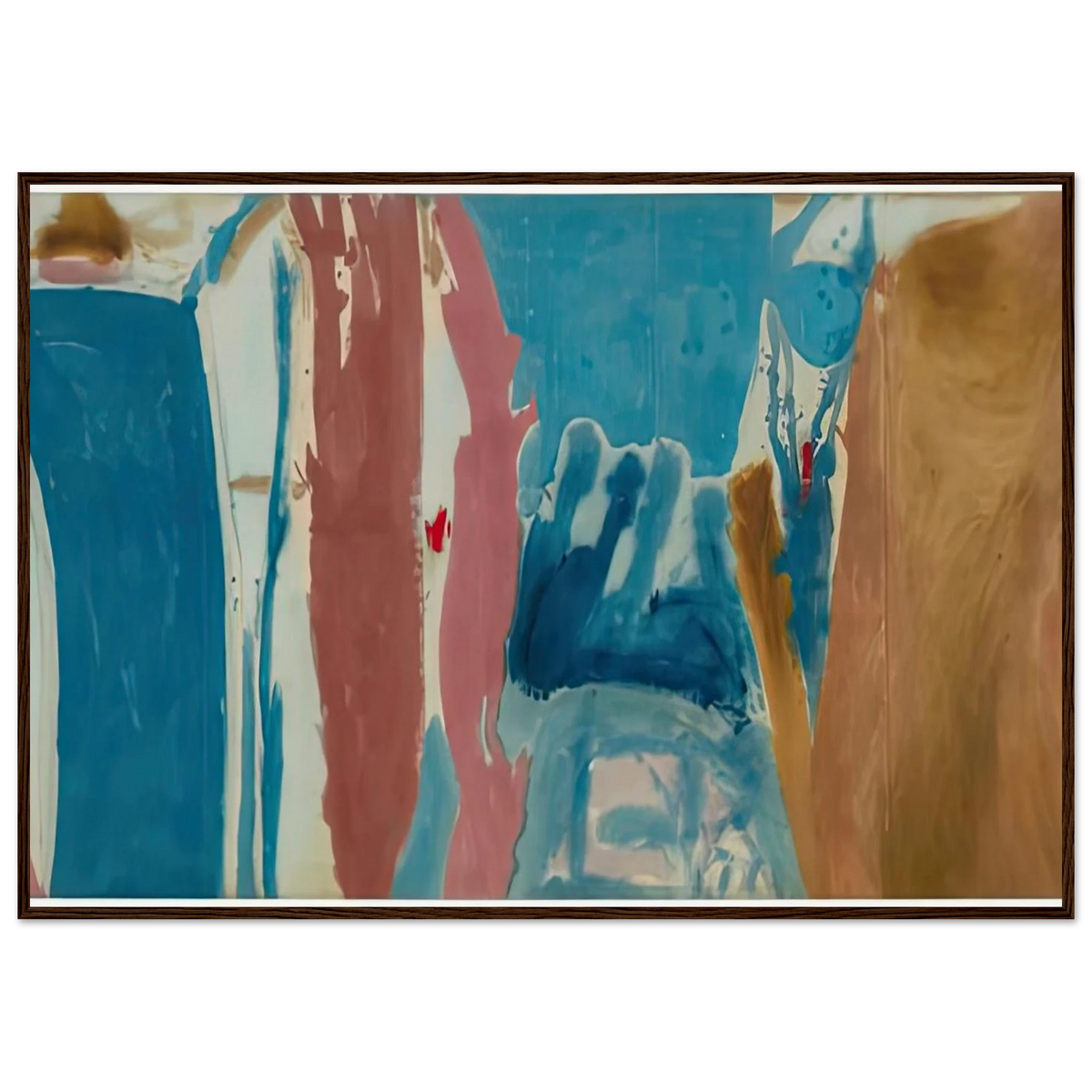 Open Wall, 1953- Framed Poster | Helen Frankenthaler Framed Prints Wall Art | Frankenthaler Helen