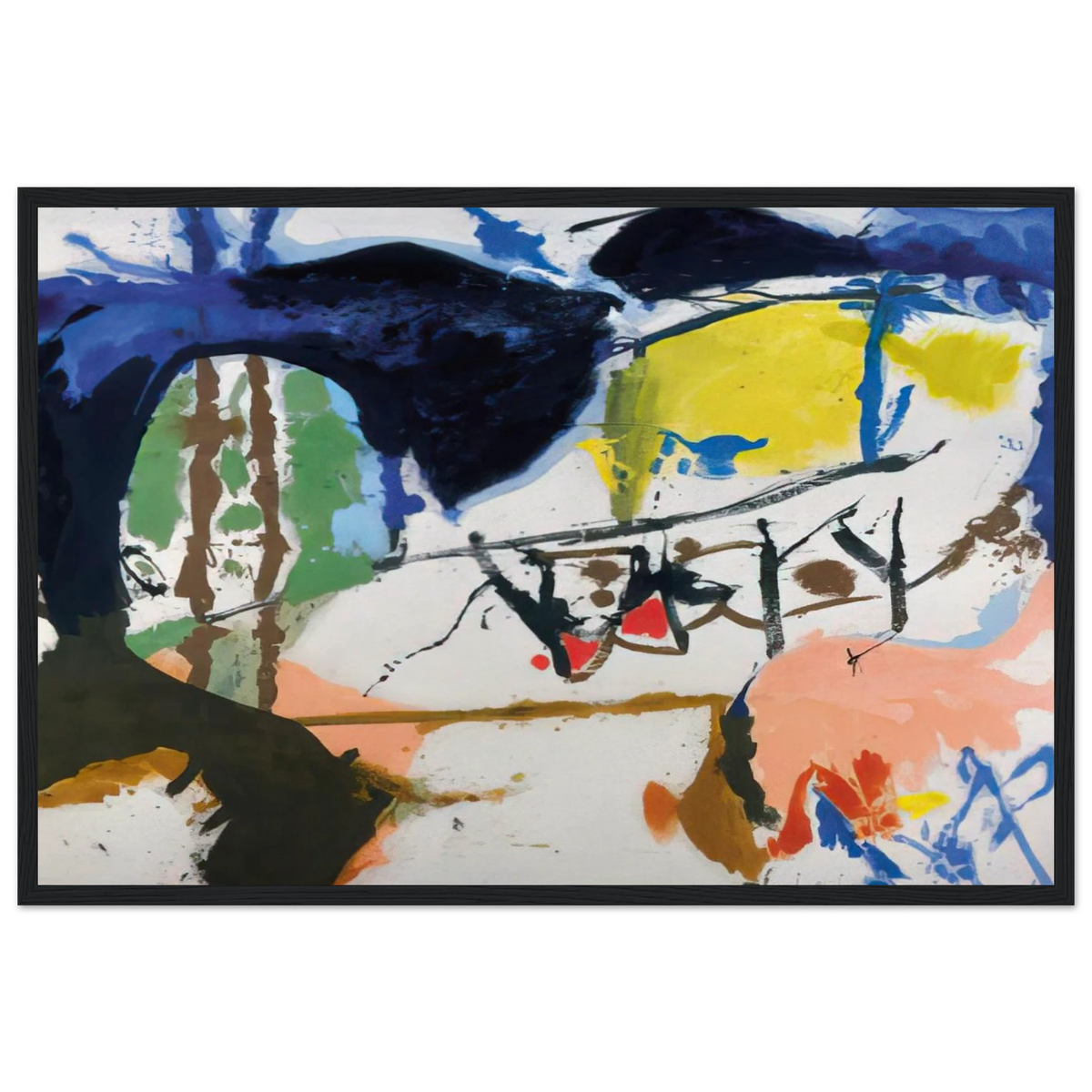 Acres - 1959 Framed Poster | Helen Frankenthaler Framed Prints Wall Art | Frankenthaler Helen