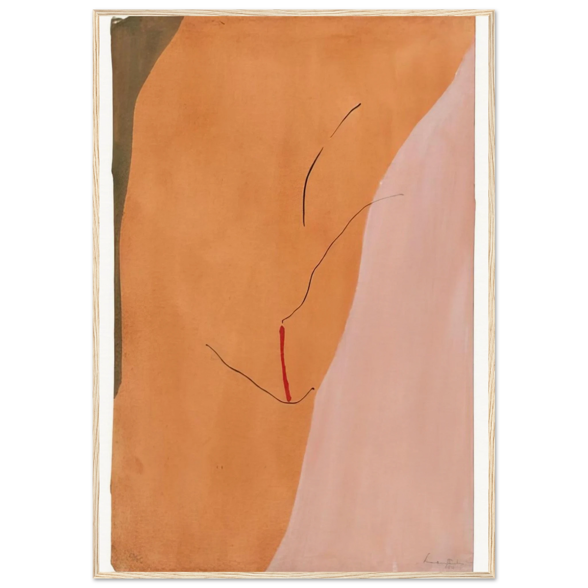 Sanguine Mood - 1971 Framed Poster | Helen Frankenthaler Framed Prints Wall Art | Frankenthaler Helen