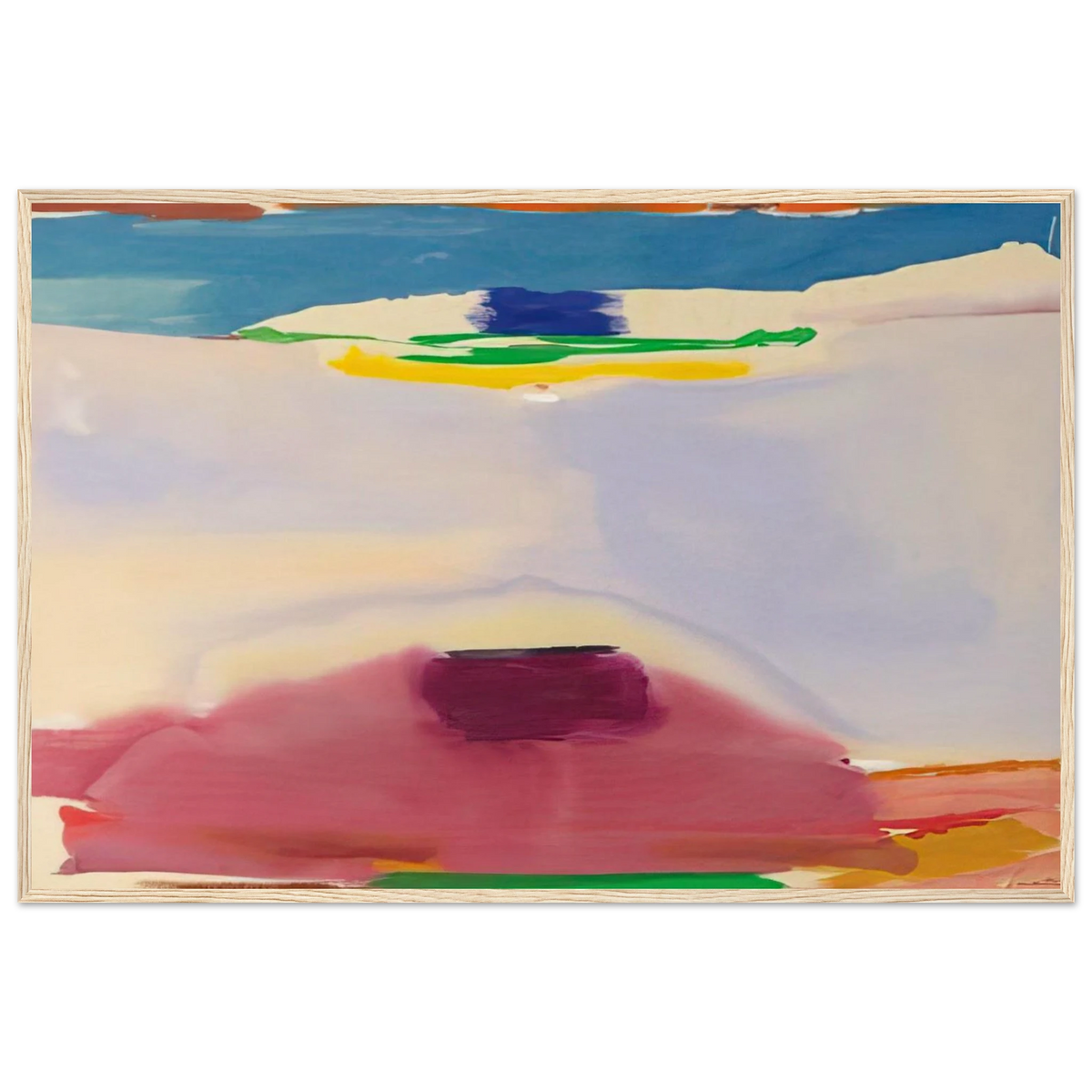 Leveling - 1973 Framed Poster | Helen Frankenthaler Framed Prints Wall Art | Frankenthaler Helen