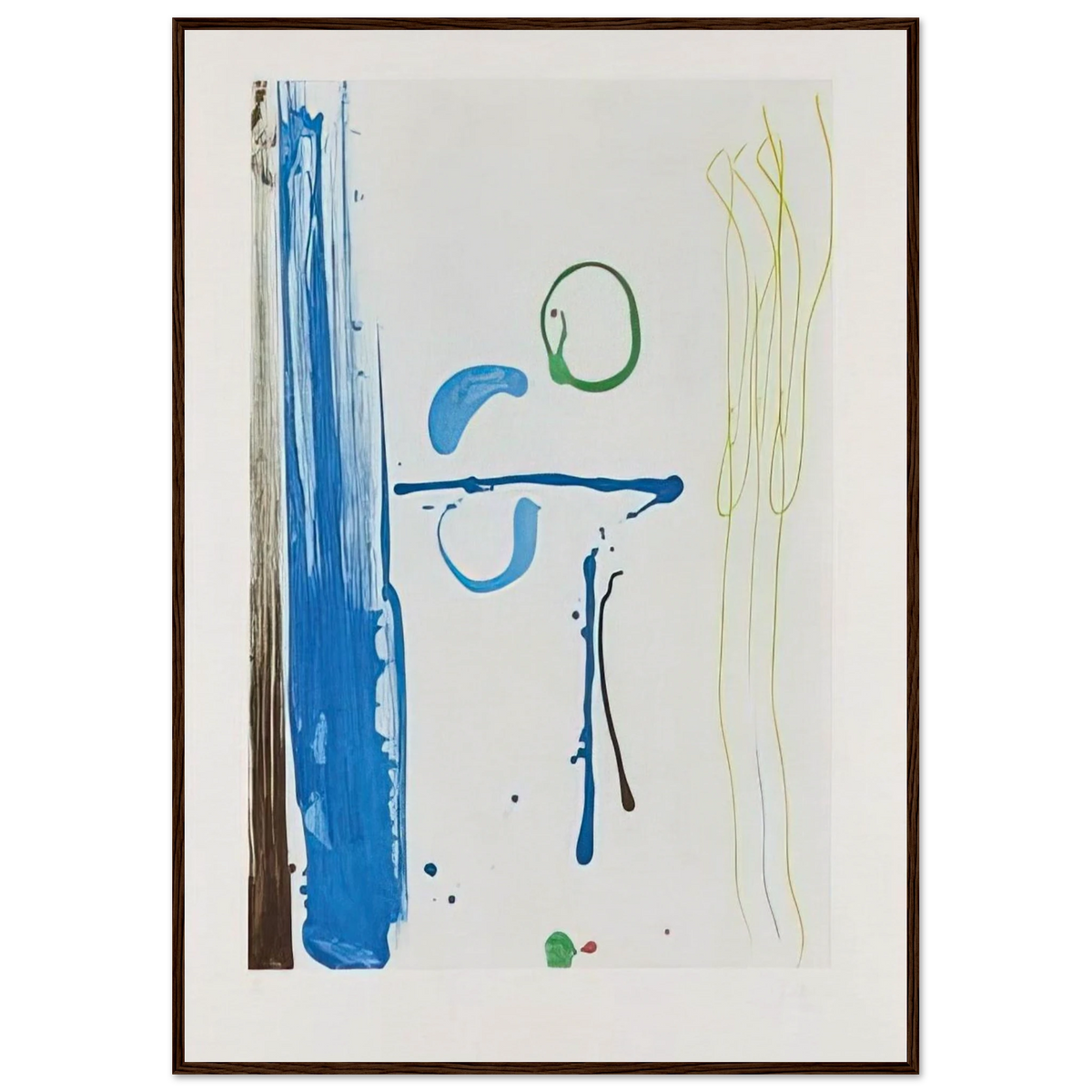 Sunshine After Rain - 1987 Framed Poster | Helen Frankenthaler Framed Prints Wall Art | Frankenthaler Helen