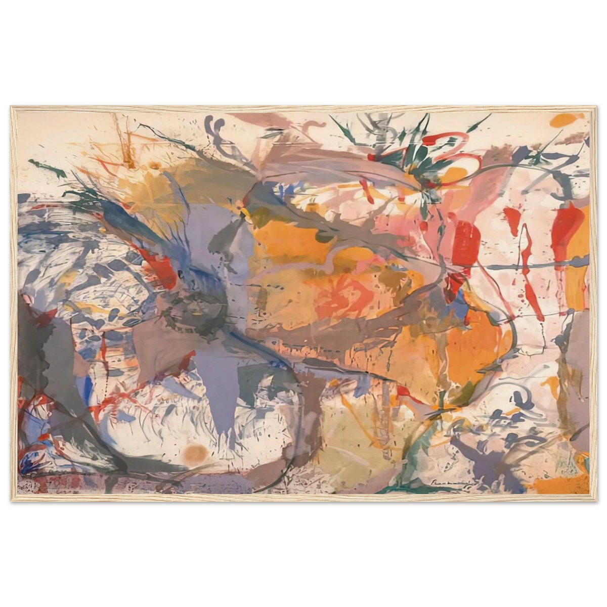 Before the Caves, 1958- Framed Poster | Helen Frankenthaler Framed Prints Wall Art | Frankenthaler Helen