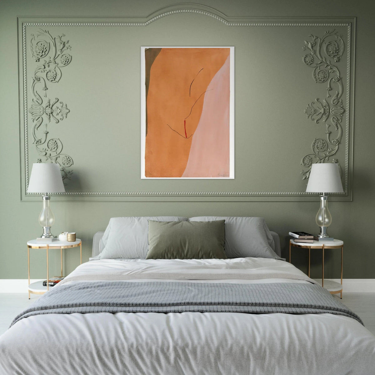 Sanguine Mood - 1971 Framed Poster | Helen Frankenthaler Framed Prints Wall Art | Frankenthaler Helen