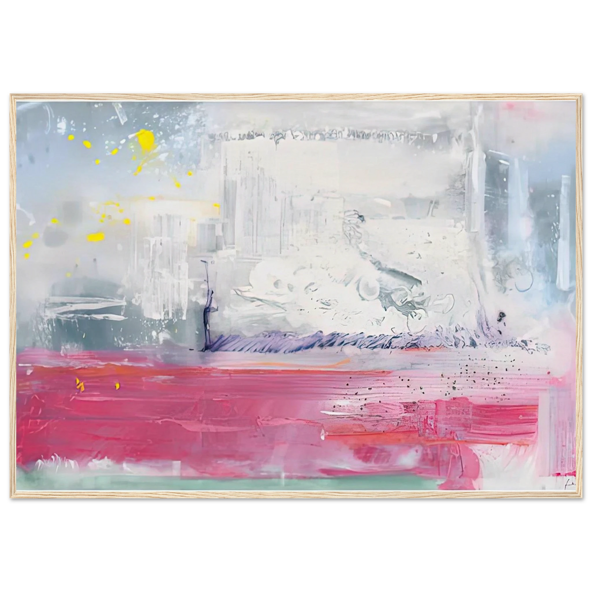 Hot Ice, 1990- Framed Poster | Helen Frankenthaler Framed Prints Wall Art | Frankenthaler Helen