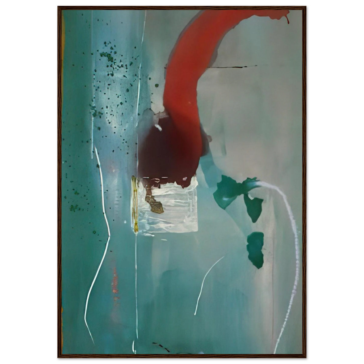 Square One - 1985 Framed Poster | Helen Frankenthaler Framed Prints Wall Art | Frankenthaler Helen