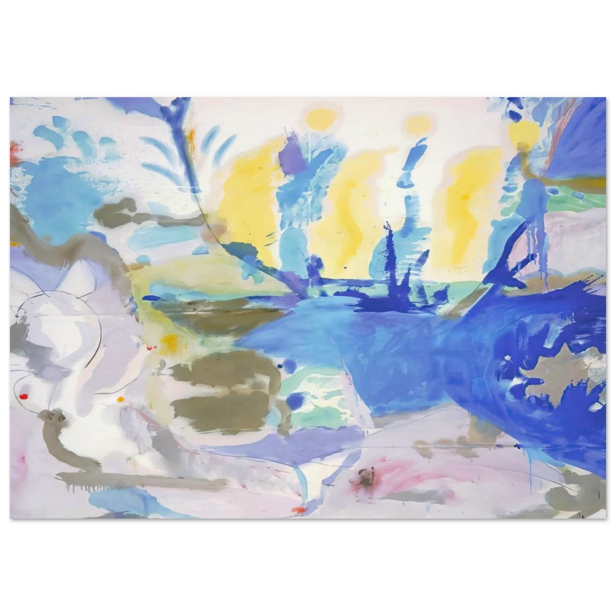 Basque Beach - 1958 Poster | Helen Frankenthaler Poster | Frankenthaler Helen