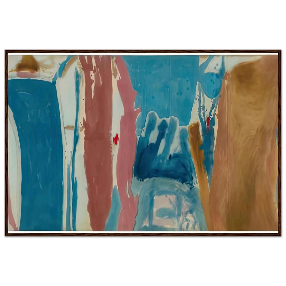 Open Wall, 1953- Framed Poster | Helen Frankenthaler Framed Prints Wall Art | Frankenthaler Helen