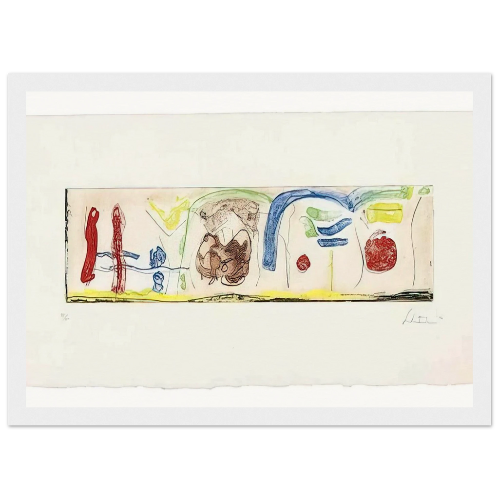 Bridges - 1996 Framed Poster | Helen Frankenthaler Framed Prints Wall Art | Frankenthaler Helen