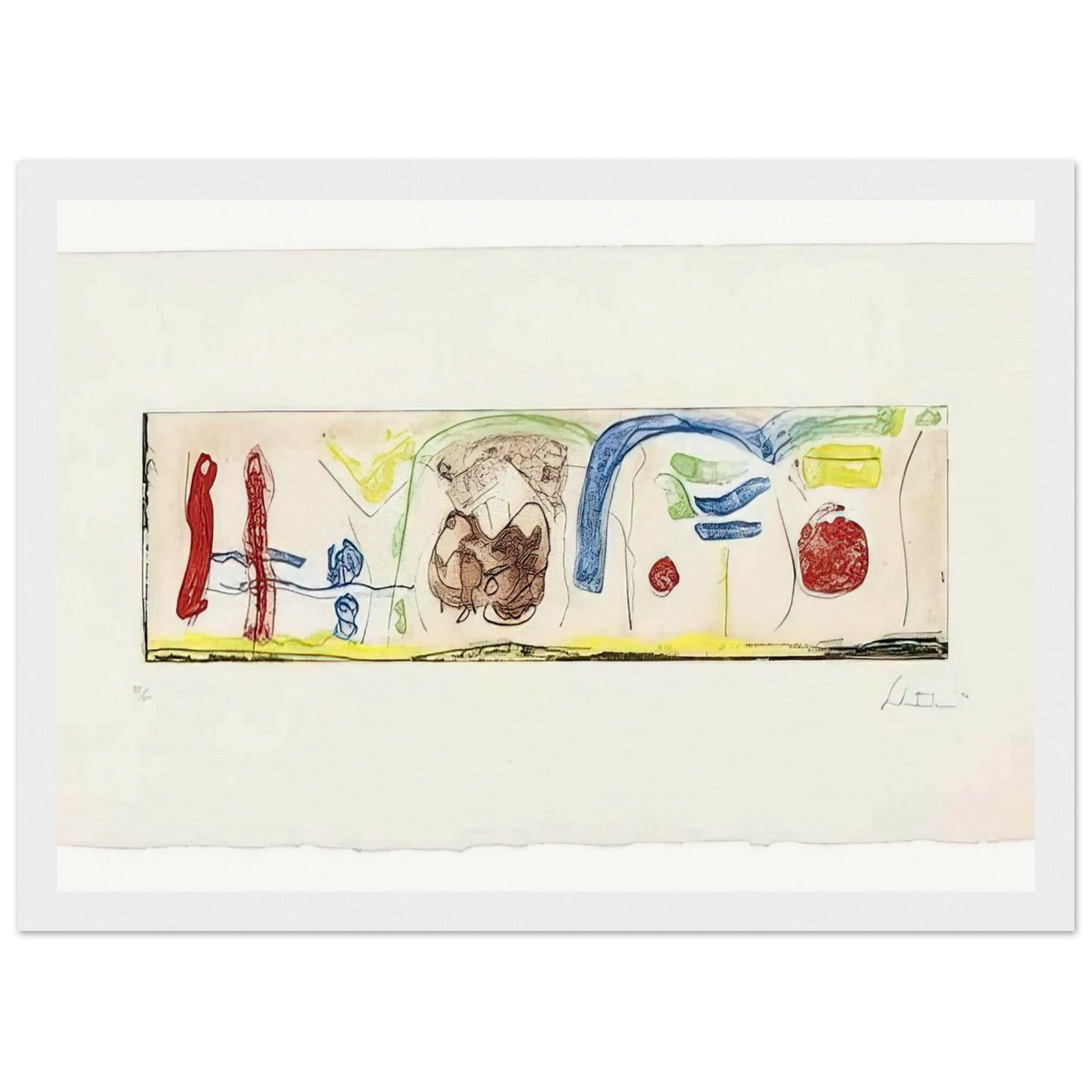 Bridges - 1996 Framed Poster | Helen Frankenthaler Framed Prints Wall Art | Frankenthaler Helen