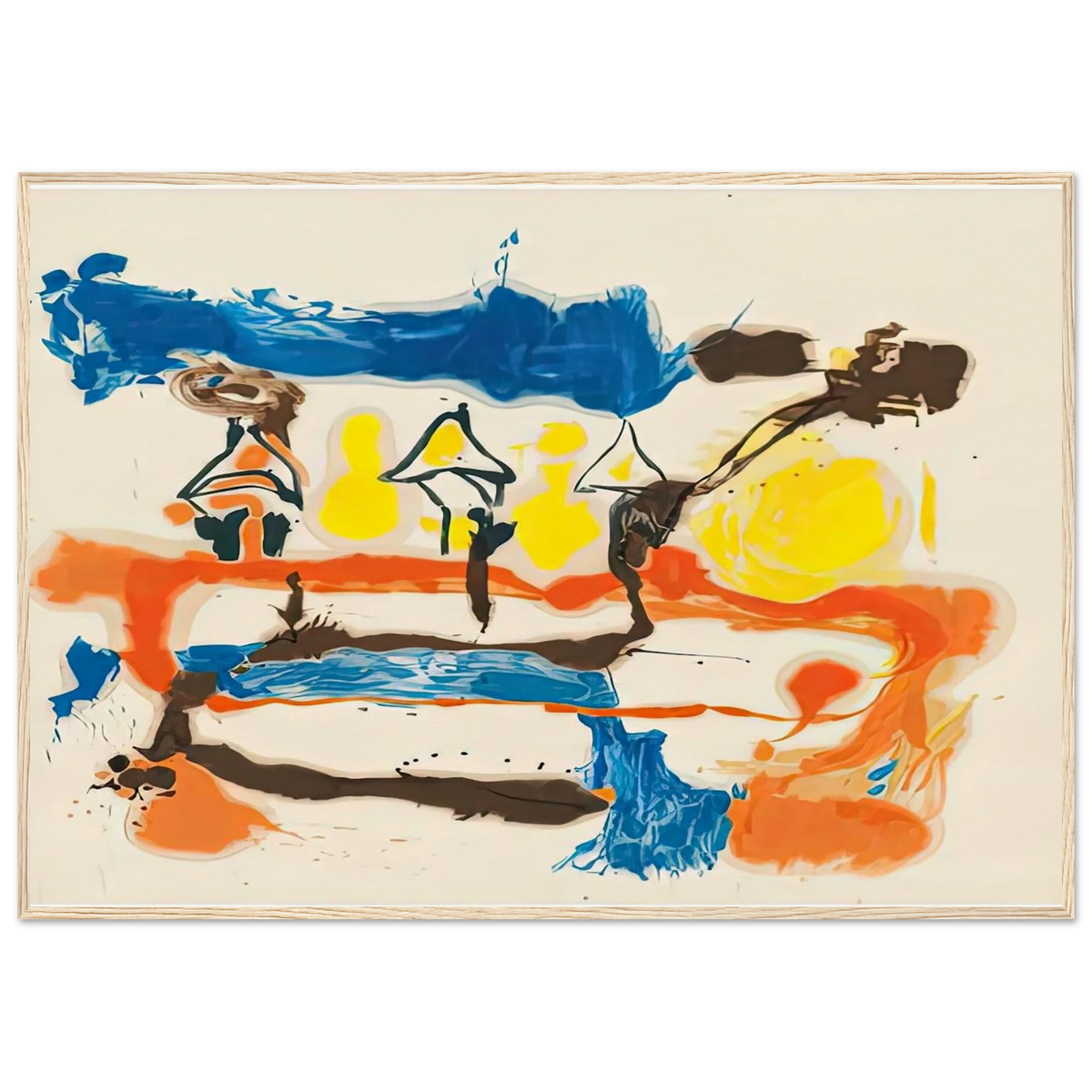 Fable, 1961- Framed Poster | Helen Frankenthaler Framed Prints Wall Art | Frankenthaler Helen