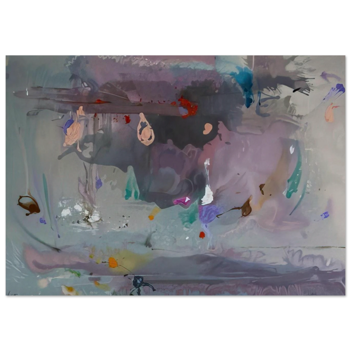 Grey Fireworks - 2000 Poster | Helen Frankenthaler Poster | Frankenthaler Helen