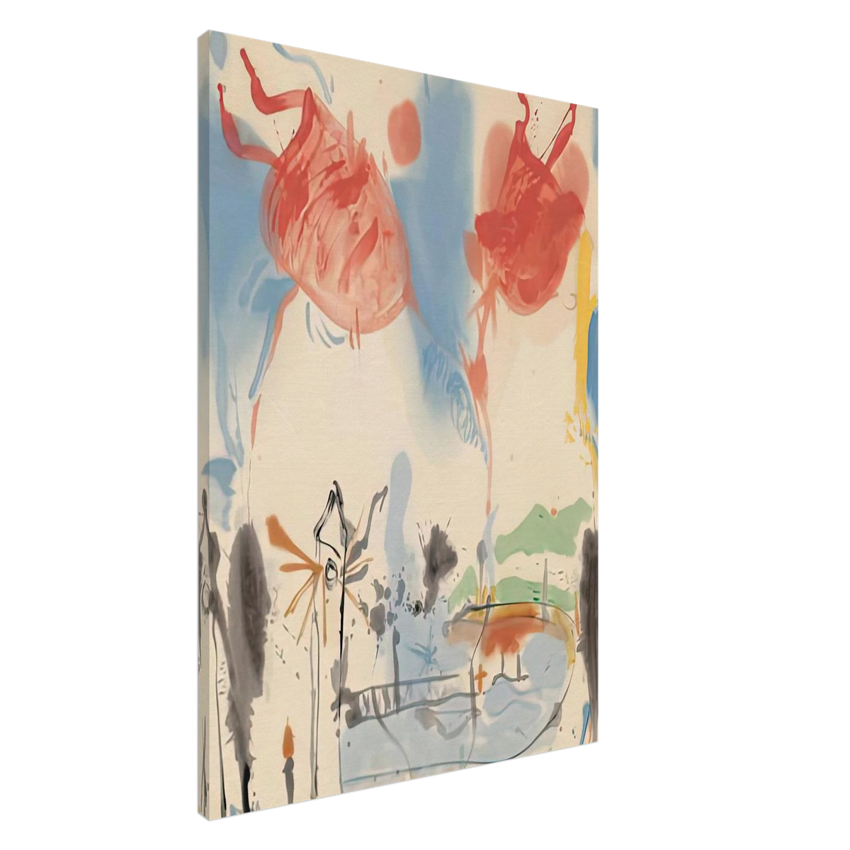 Round Trip, 1957- Canvas | Helen Frankenthaler Canvas | Frankenthaler Helen