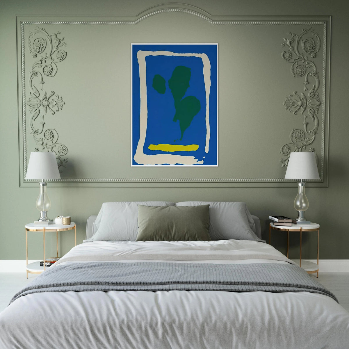 Air Frame - 1965 Framed Poster | Helen Frankenthaler Framed Prints Wall Art | Frankenthaler Helen