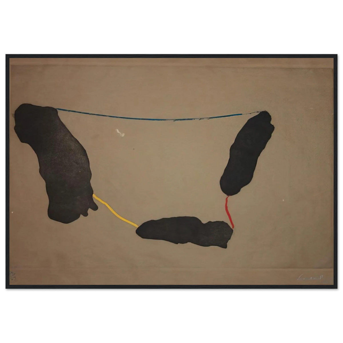 Connected By Joy - 1973 Framed Poster | Helen Frankenthaler Framed Prints Wall Art | Frankenthaler Helen