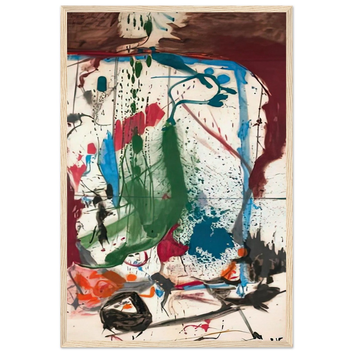 Las Mayas, 1958- Framed Poster | Helen Frankenthaler Framed Prints Wall Art | Frankenthaler Helen