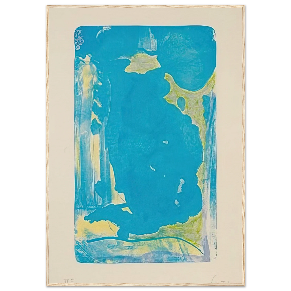 Reflections IV - 1995 Framed Poster | Helen Frankenthaler Framed Prints Wall Art | Frankenthaler Helen
