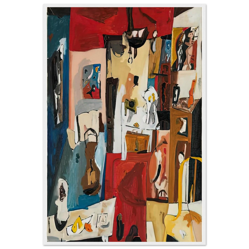 21st Street Studio, 1950- Framed Poster | Helen Frankenthaler Framed Prints Wall Art | Frankenthaler Helen