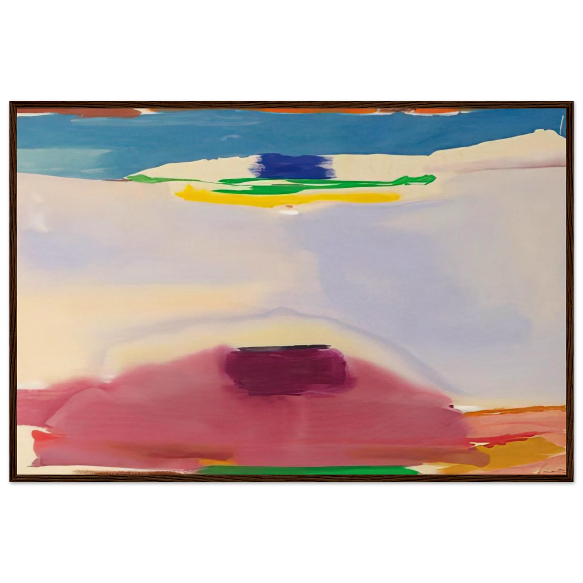 Leveling - 1973 Framed Poster | Helen Frankenthaler Framed Prints Wall Art | Frankenthaler Helen