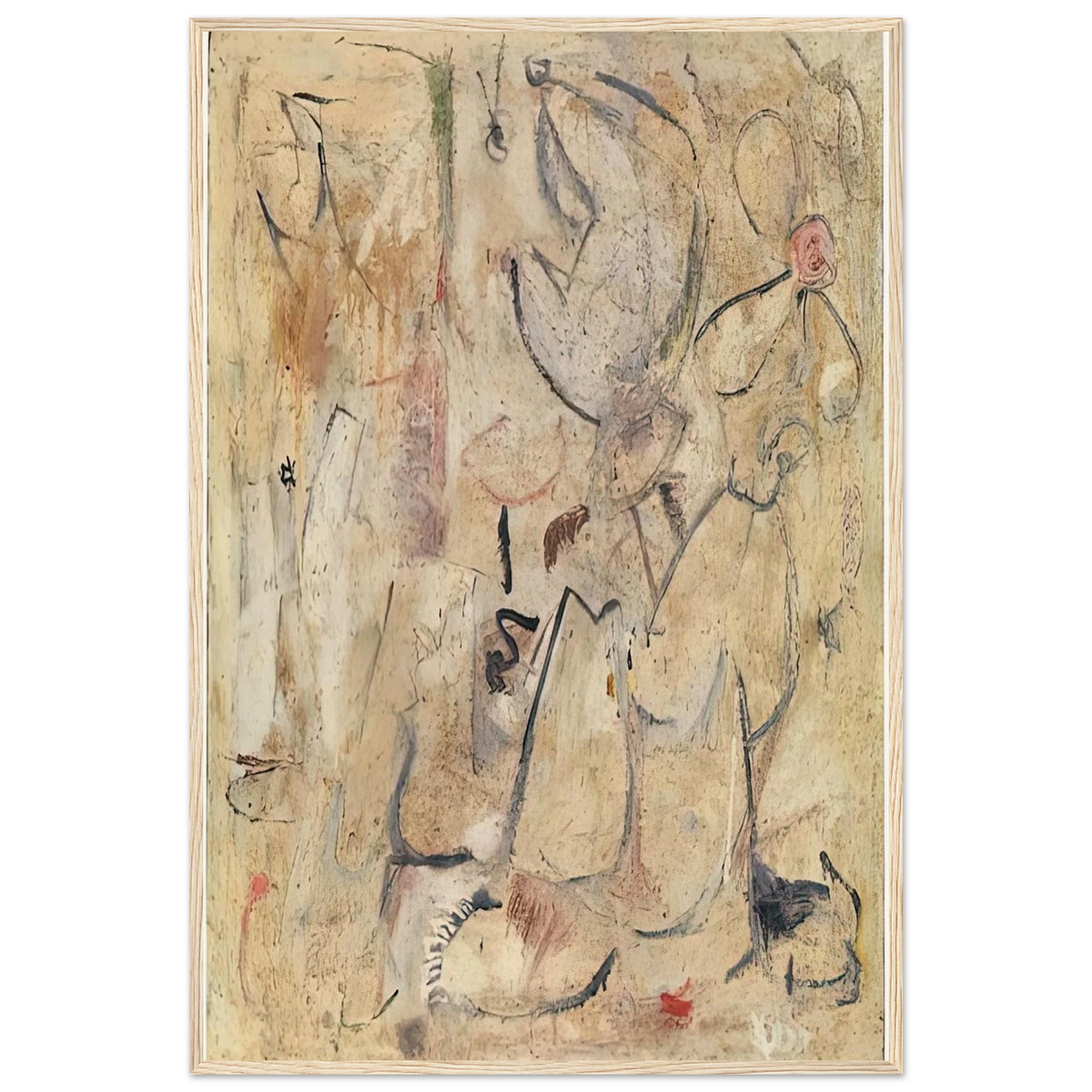 Beach, 1950- Framed Poster | Helen Frankenthaler Framed Prints Wall Art | Frankenthaler Helen
