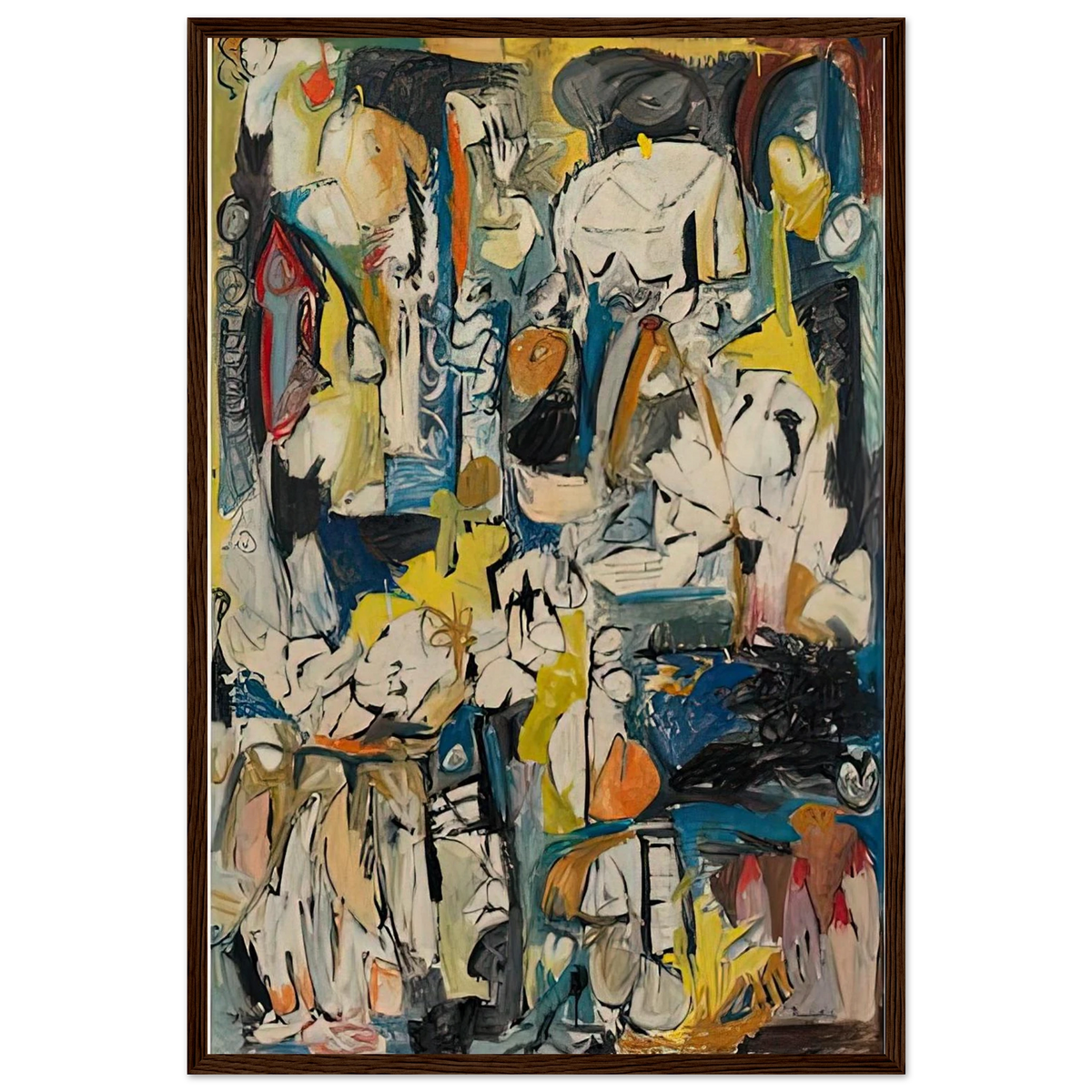 Village, 1951- Framed Poster | Helen Frankenthaler Framed Prints Wall Art | Frankenthaler Helen