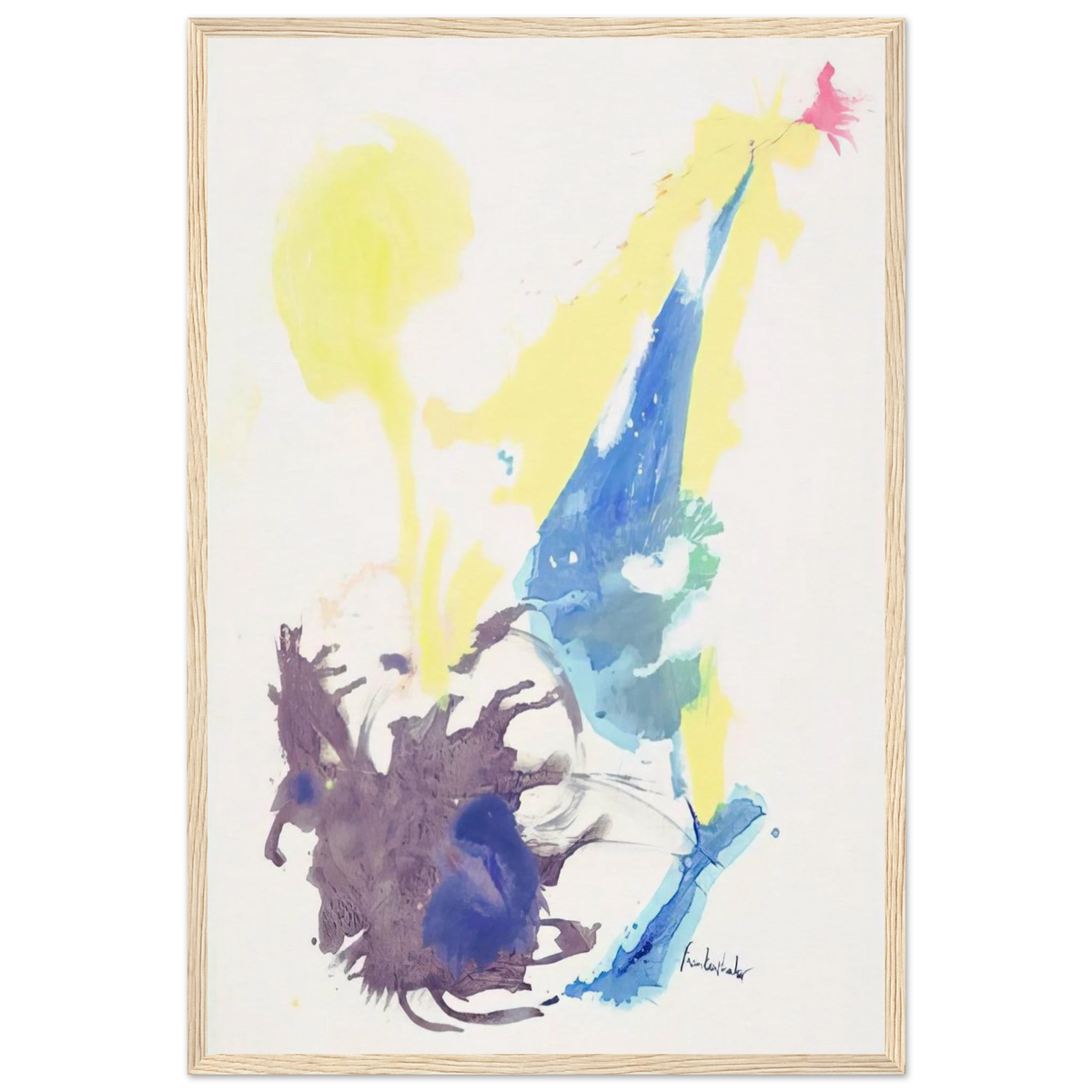 Moving Day - 1961 Framed Poster | Helen Frankenthaler Framed Prints Wall Art | Frankenthaler Helen