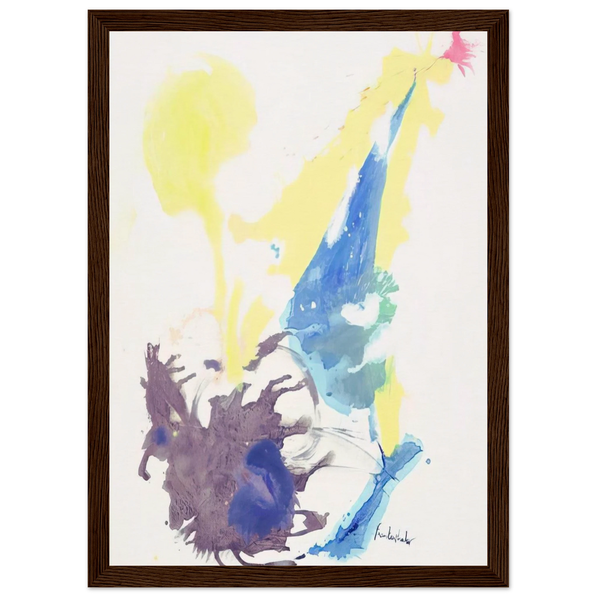 Moving Day - 1961 Framed Poster | Helen Frankenthaler Framed Prints Wall Art | Frankenthaler Helen