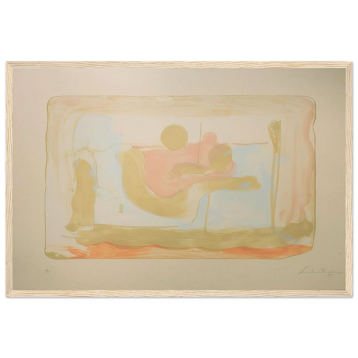 Reflections I - 1995 Framed Poster | Helen Frankenthaler Framed Prints Wall Art | Frankenthaler Helen