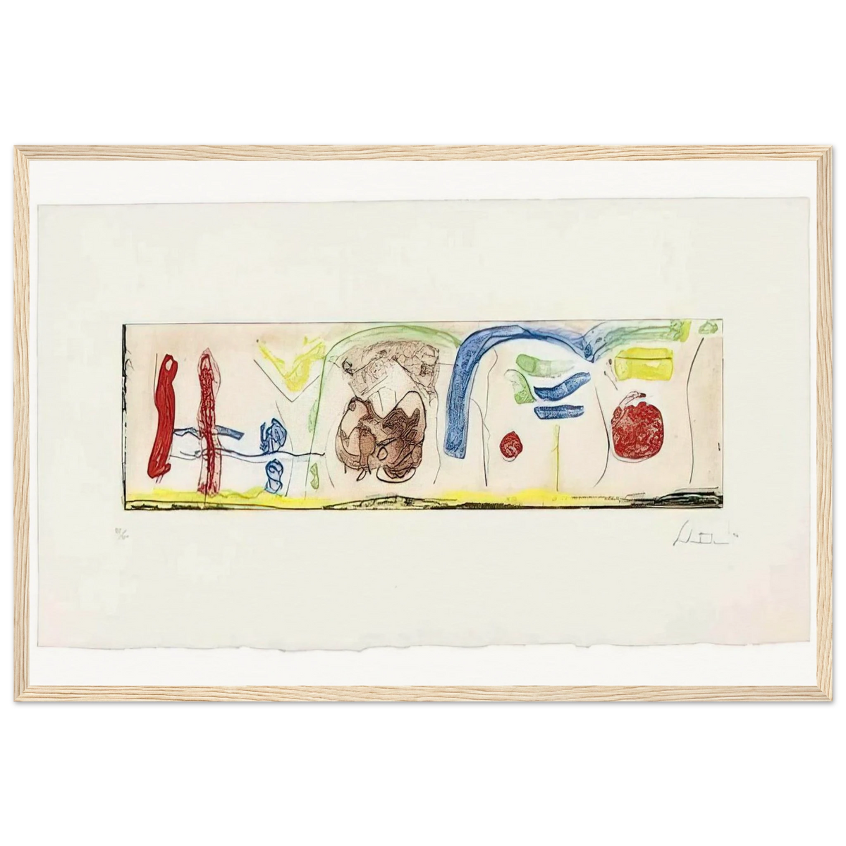 Bridges - 1996 Framed Poster | Helen Frankenthaler Framed Prints Wall Art | Frankenthaler Helen