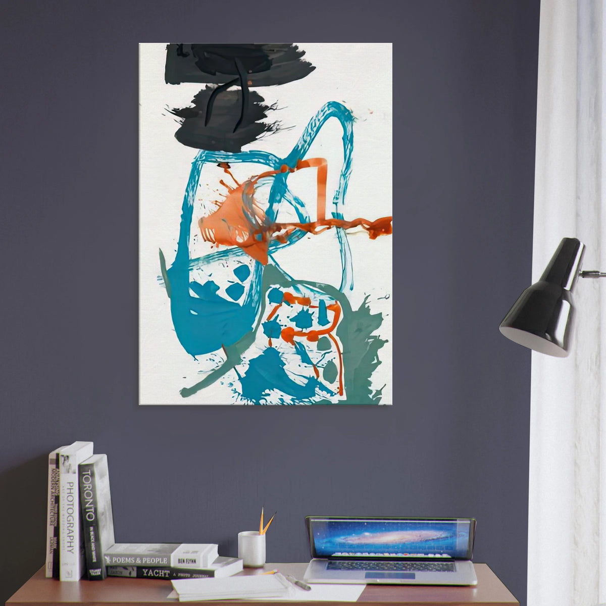 Winter Figure with Black Overhead, 1959- Canvas | Helen Frankenthaler Canvas | Frankenthaler Helen