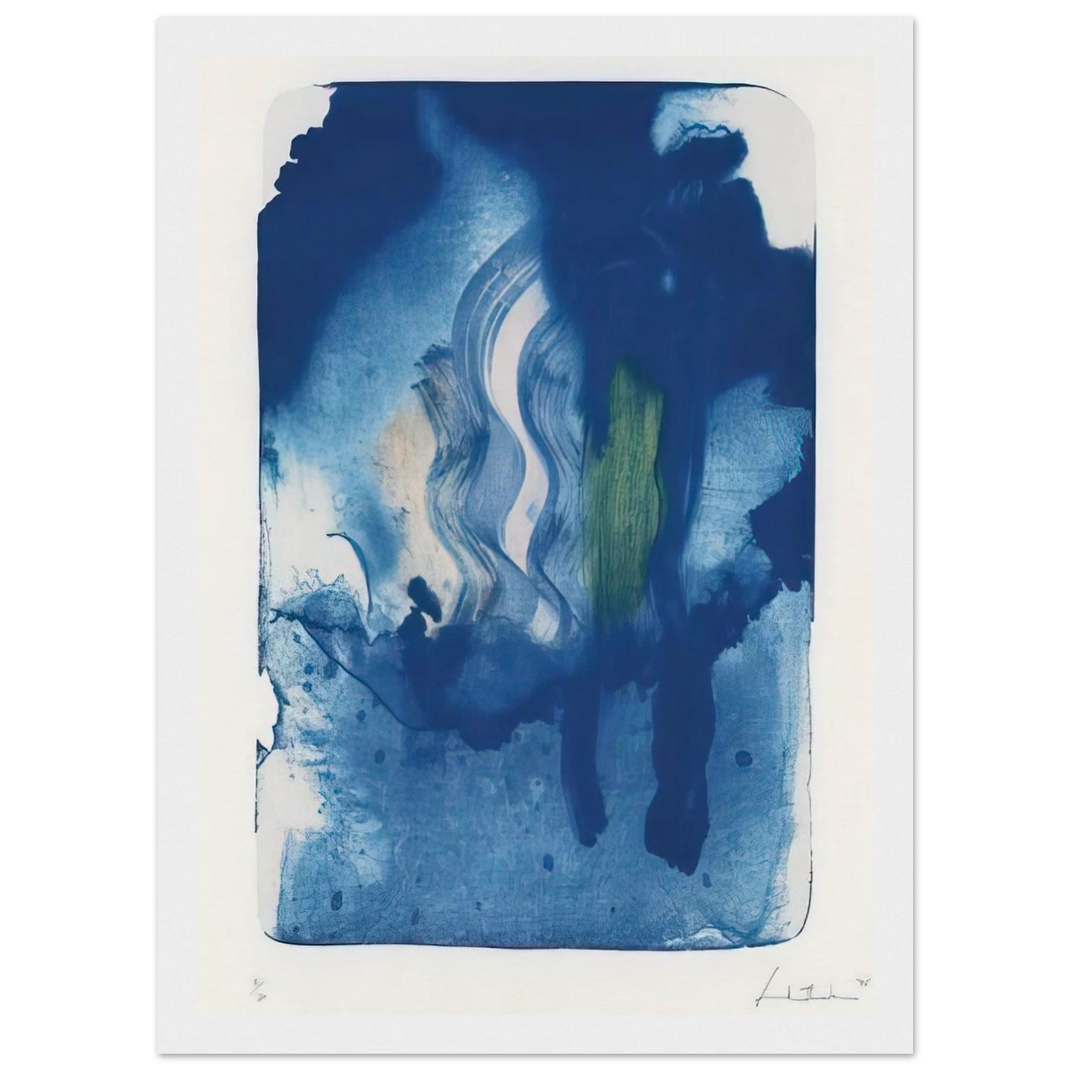 Reflections V - 1995 Framed Poster | Helen Frankenthaler Framed Prints Wall Art | Frankenthaler Helen
