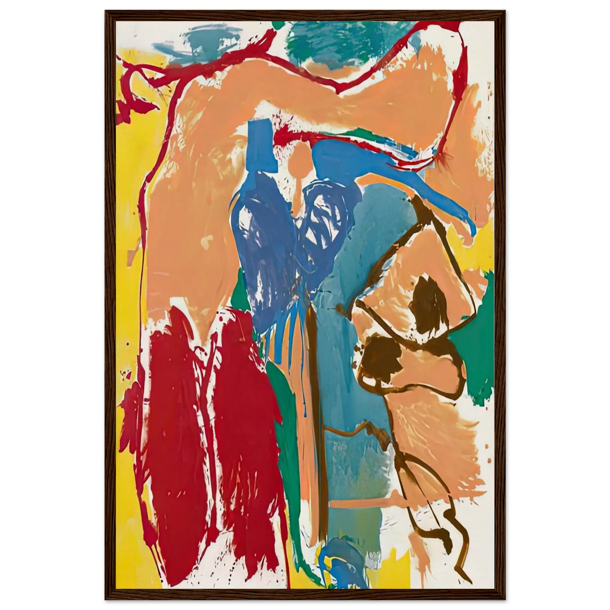 Mediterranean Thoughts, 1960- Framed Poster | Helen Frankenthaler Framed Prints Wall Art | Frankenthaler Helen