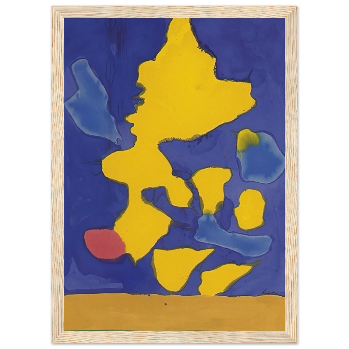 Saturn Revisited - 1964 Framed Poster | Helen Frankenthaler Framed Prints Wall Art | Frankenthaler Helen